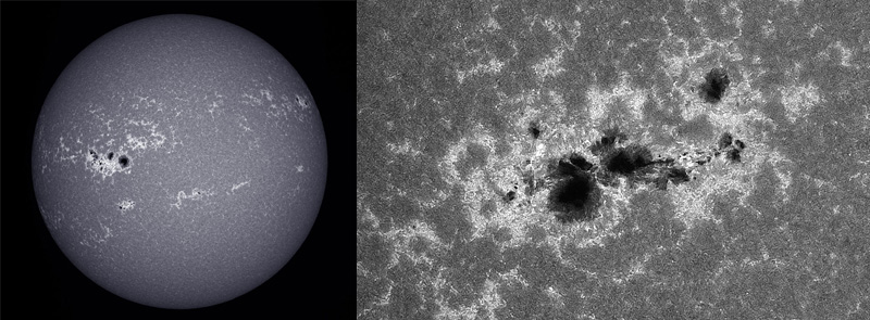 The full solar disk imaged with a Ca-K solar filters
