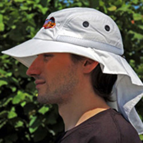 A Lunt solar observing hat
