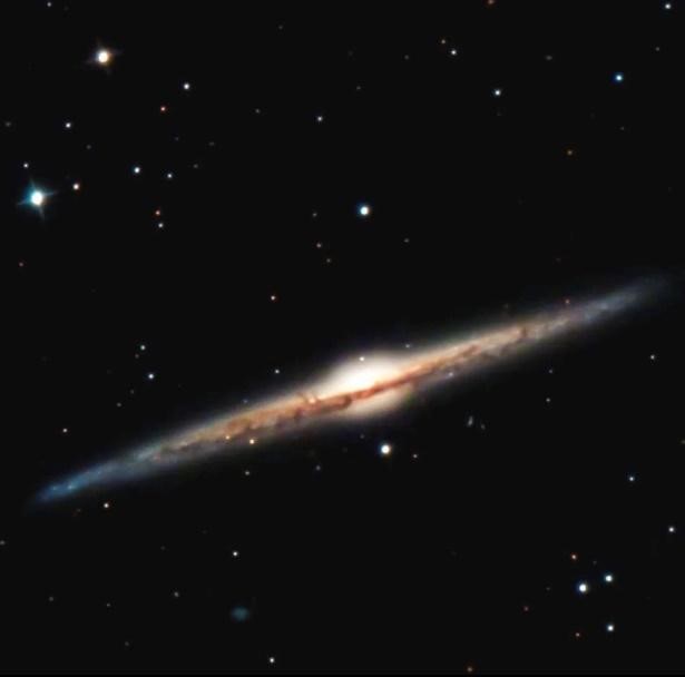 Needle Galaxy, Deep Sky, Astrophotography, monochrome astronomy imaging, April 2022