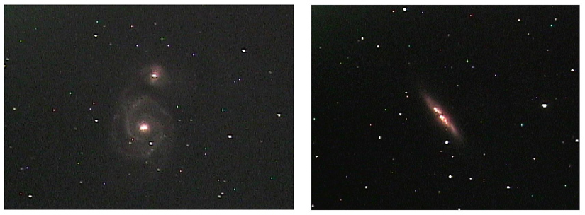 90s integration of M51 and irregular galaxy M82