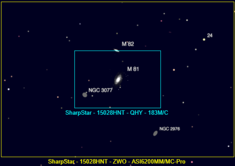 SharpStar, QHY183, ZWO ASI6200 Cameras, astrophotographer, deep sky imaging