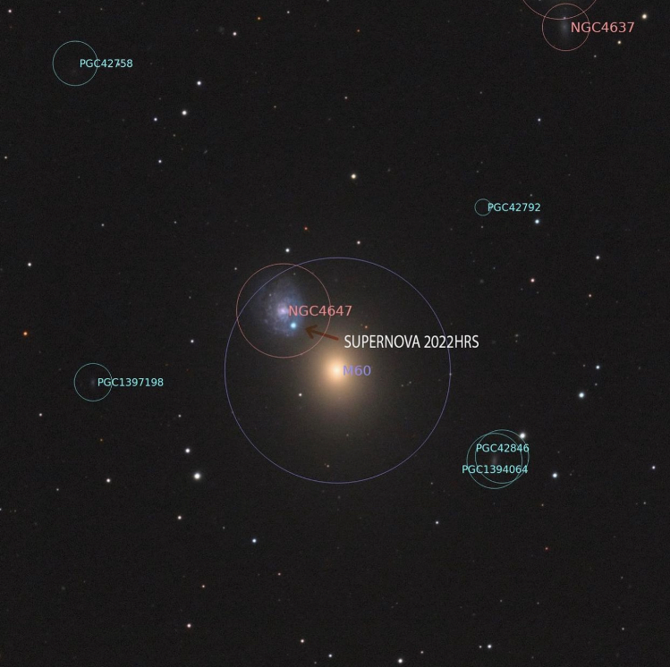 Supernova, deep sky, astrophotography, June, telescopes, NGC 4647