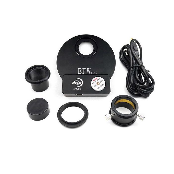 ZWO 5-Position Electronic Filter Wheel for 1.25" or 31mm Filters # EFWMINI