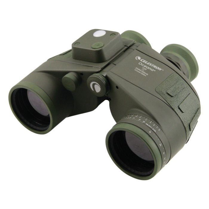 Celestron Oceana 7x50 Waterproof Binoculars w/ Illuminated Compass and Reticle - Olive # 71189-B