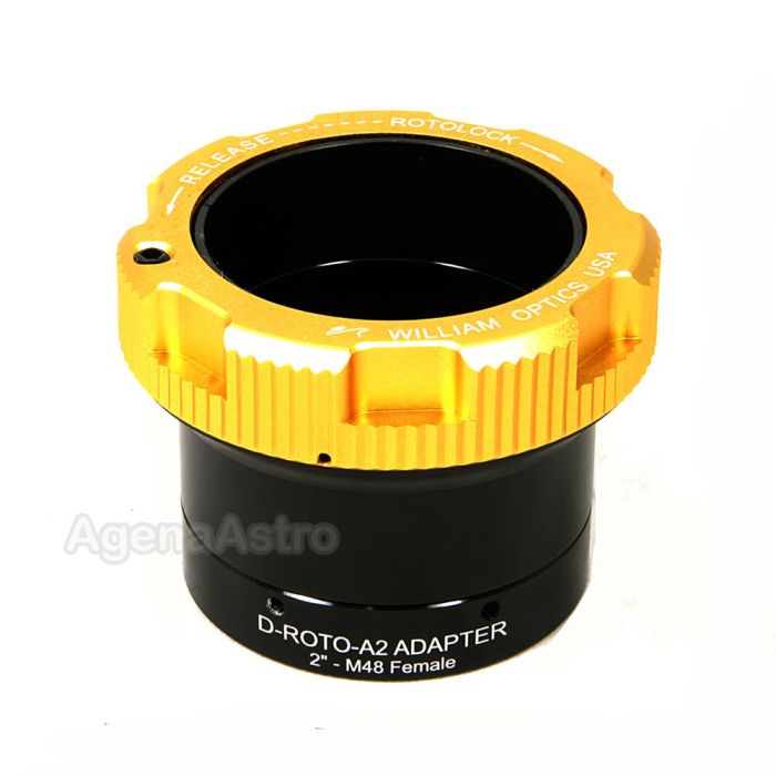 William Optics 2" RotoLock Eyepiece Adapter / Visual Back with M48 Female Thread # D-ROTO-A2-M48F