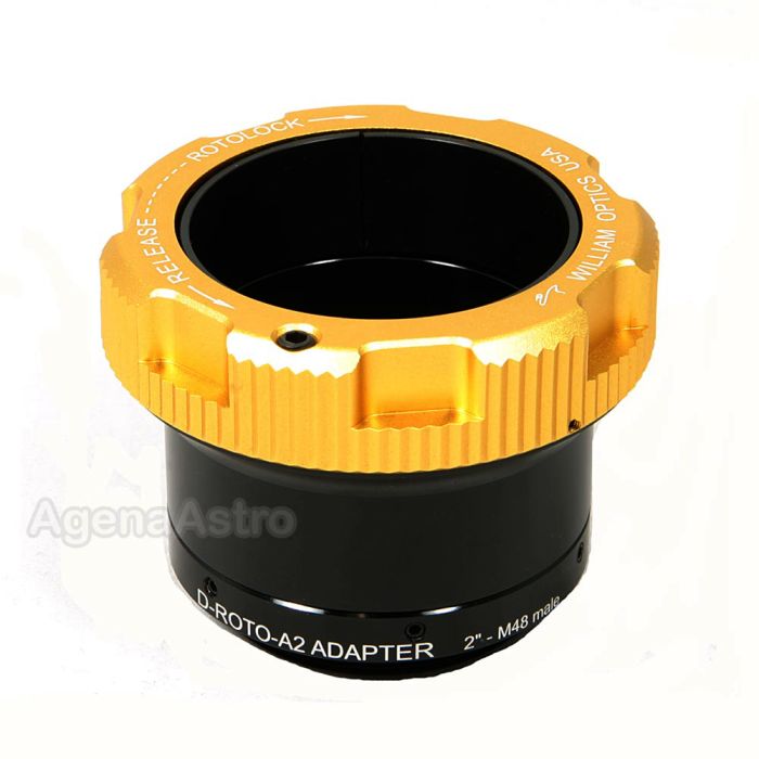 William Optics 2" RotoLock Eyepiece Adapter / Visual Back with M48 Male Thread # D-ROTO-A2-M48M