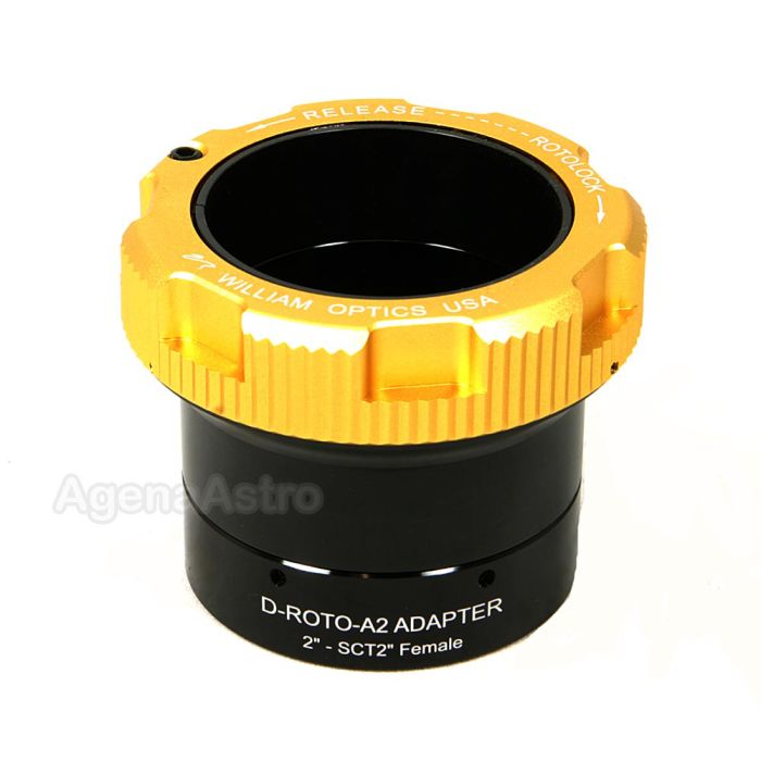 William Optics 2" RotoLock Eyepiece Adapter / Visual Back with 2" SCT Female Thread # D-ROTO-A2-SCT2F