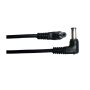 Pegasus Astro 12v DC 5.5x2.1mm Male to 5.5x2.1mm Male Angled Power Extension Cable - 0.5m / 1.6ft Long (Pack of 2) # PEG-CABL-2105-90D
