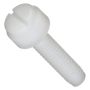 Thumb Screw, Plastic, Knurled Head, Slotted Drive, #10-32, 1" Length (Pack of 4)