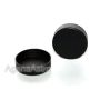 Agena End Cap: ID = 1.48" (37.5mm), Plastic, Black