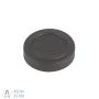 Agena End Cap: ID = 1.25" (31.7mm), Rubber, Black