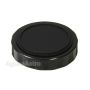 Agena End Cap: ID = 2.27" (57.7mm), Plastic, Black