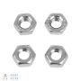 Hex Nut, Stainless Steel, US/Imperial 1/4"-20 Thread (Pack of 4)
