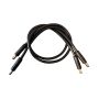 Pegasus Astro Cold Resistant Flexible 12v DC 5.5x2.1mm Male to 5.5x2.1mm Male Power Extension Cable - 0.5m / 1.6ft Long (Pack of 2) # PEG-CABL-2105-FLEX