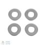 Flat Washer, Stainless Steel, US/Inch 1/4"  (Pack of 4)