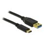 Pegasus Astro USB 3.1 Gen 2 10Gbps Type-A Male to Type-C Male Cable for Raspberry Pi 4 - 0.5m / 1.6ft Long (Pack of 1) # USB3C-A-05M
