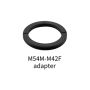 ZWO M54 Male Thread to M42 T/T2 Female Thread Zero Optical Length Adapter # M54M-M42F-0