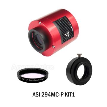 ZWO ASI294MC Pro Cooled Color Astronomy Camera with 2" Duo-Band Filter & FD-M42 Filter Drawer # ASI294MC-P-KIT1