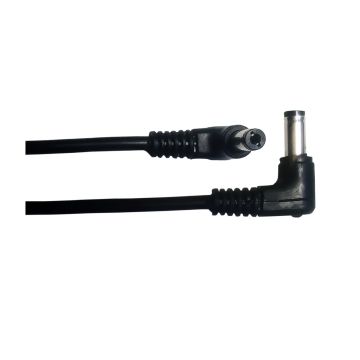 Pegasus Astro 12v DC 5.5x2.1mm Male to 5.5x2.1mm Male Angled Power Extension Cable - 0.5m / 1.6ft Long (Pack of 2) # PEG-CABL-2105-90D
