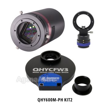QHY 600M-PH (Standard BFL Version) Cooled Monochrome Astronomy Camera Kit with Medium OAG & Large 2"/50mm Filter Wheel