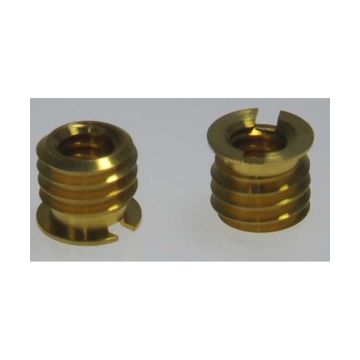 Berlebach Extra Long Threaded Socket to Convert Female 3/8" Thread to Female 1/4" Thread # 32072