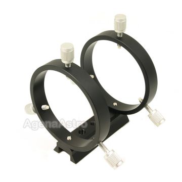 Agena 2-Ring 50mm Finder Bracket with Vixen/Synta Style Dovetail Base # DFB50