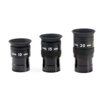 Agena 1.25" Super Wide Angle (SWA) 3 Eyepiece Set (10, 15 & 20mm)