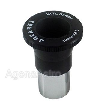 Antares 1.25" 2x Apochromatic Barlow Lens with Twist-Lock Adapter and T-Thread # UB2SDTL
