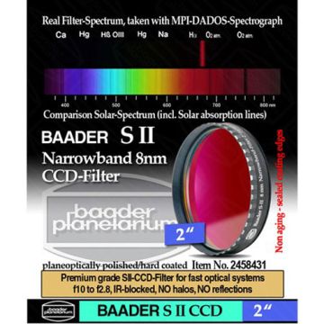 Baader Narrowband S-II (8nm) CCD-Filter - 2" # FSIIN-2 2458431