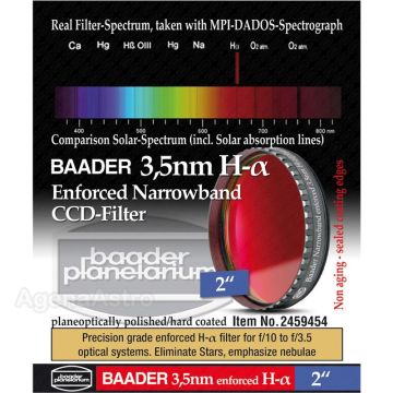 Baader 3.5nm Narrowband Enforced H-Alpha Filter - 2" # FHALNE-2 2459454