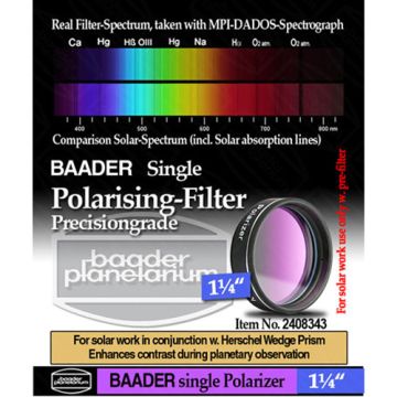 Baader 1.25" Single Polarization Filter # FPOL-1 2408343