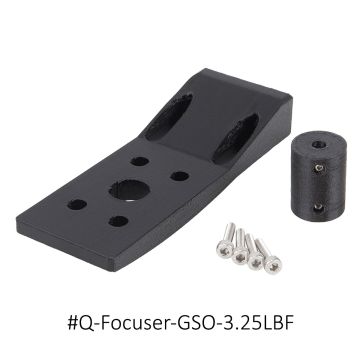 BuckeyeStargazer QHY Q Focuser Mounting Bracket for GSO 3.25" Linear Bearing Focuser