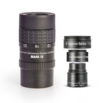 Baader 1.25" & 2" Hyperion Mark IV 8-24mm Zoom Eyepiece with 1.25" 2.25x Hyperion Barlow # HYP-ZMBAR 2454827