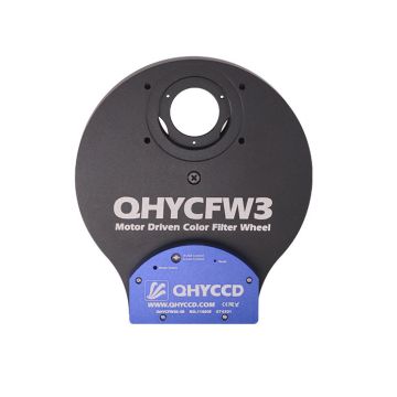 QHY 3rd Generation Small Electronic Filter Wheel - Ultra Thin (1.25" Mounted or 31mm Unmounted Round , 7  Position) # QHYCFW3S-US7