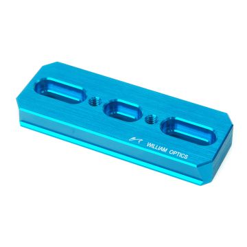 William Optics Dual-Sided Vixen/Arca Swiss 110mm (4.3") Dovetail Plate - Blue # M-PRC110BU