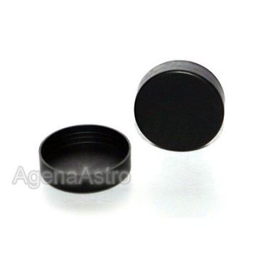 Agena End Cap: ID = 1.96" (49.8mm), Plastic, Black