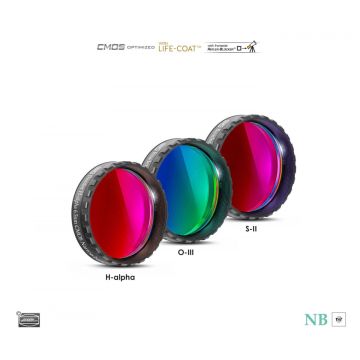 Baader CMOS-Optimized 6.5nm Narrowband Filter Set (H-a/O-III/S-II) - 1.25" # FCSETN-1 2961650