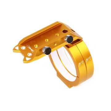 William Optics Mounting Ring and CAT Handlebar Kit for ZenithStar 61 v1 - Gold # M-R-61-GD