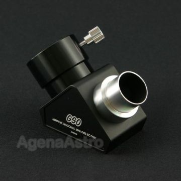 GSO 0.965"/1.25" 90-deg Hybrid 99% Dielectric Mirror Diagonal with Compression Ring