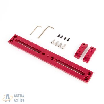 GSO 325mm (12.5") Vixen-Style Dovetail Bar and Radius Blocks for GSO 6" Ritchey-Chretien RC Telescope - Red # VR-RC6-RD