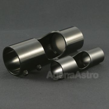 Howie Glatter Side Cut-Out Adapter Tube - 2" on the left and 1.25" on the right