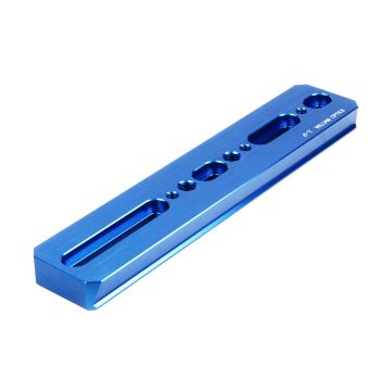 William Optics Dual-Sided Vixen/Arca Swiss 210mm (8.3") Dovetail Plate - Blue # M-PRC210BU