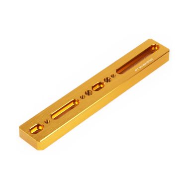 William Optics Dual-Sided Vixen/Arca Swiss 245mm (9.6") Dovetail Plate - Gold # M-PRC245GD