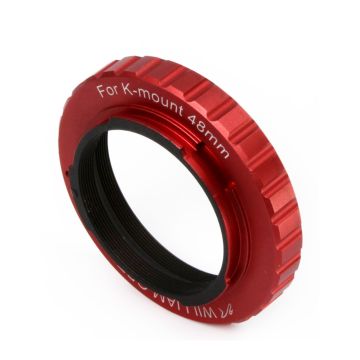 William Optics Wide 48mm T-Ring for Pentax K-Mount Cameras - Red # YE-TR-M48K-RD