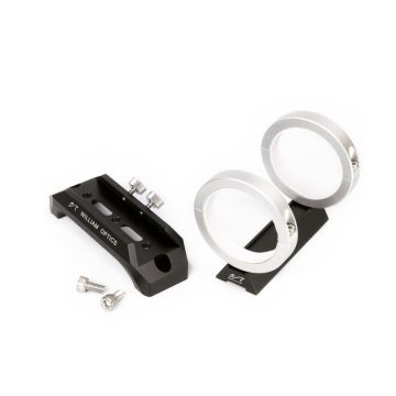William Optics 120mm Saddle Handle Bar with 50mm Clamping Guiding Rings # M-HC120BL-GR50IISL
