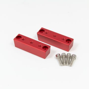 William Optics Riser Blocks for GT102, ZenithStar 103, WIFD GT81, WIFD RedCat71 Telescopes (Set of 2) # M-BK100-RD