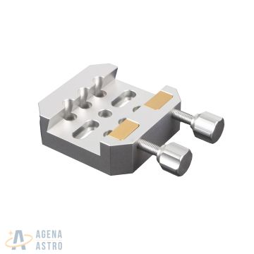 Agena V Series Vixen-Style Dovetail Saddle (Silver) - 87mm (3.4") Length # VS-87A