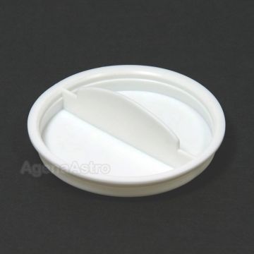 William Optics SCT Dust Plug with Center Pull Tab: OD = 2" (50.8mm), Plastic, White