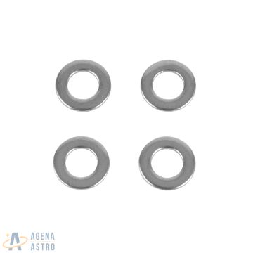 Flat Washer, Stainless Steel, Metric M5 (Pack of 4)