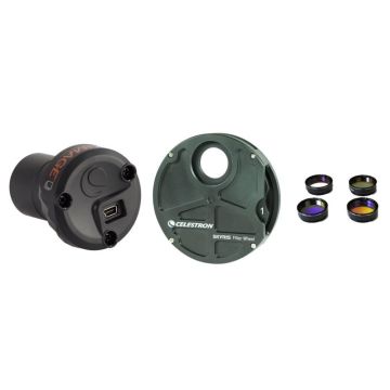 Celestron Imaging Bundle: NexImage Burst 1.25" Mono CCD Camera, 1.25" Skyris Filter Wheel, & 1.25" LRGB Filter Set